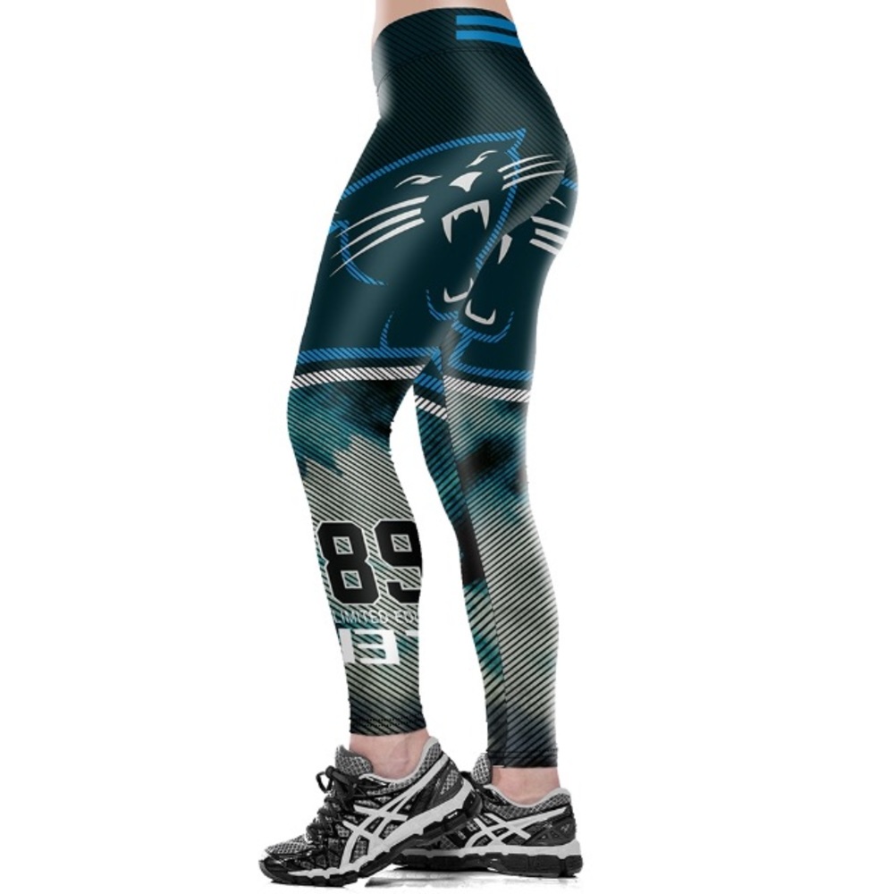 Carolina Panthers 3D Gym Yoga Fitness Leggings #89